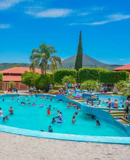 Atracciones acuáticas en Balneario en Hidalgo