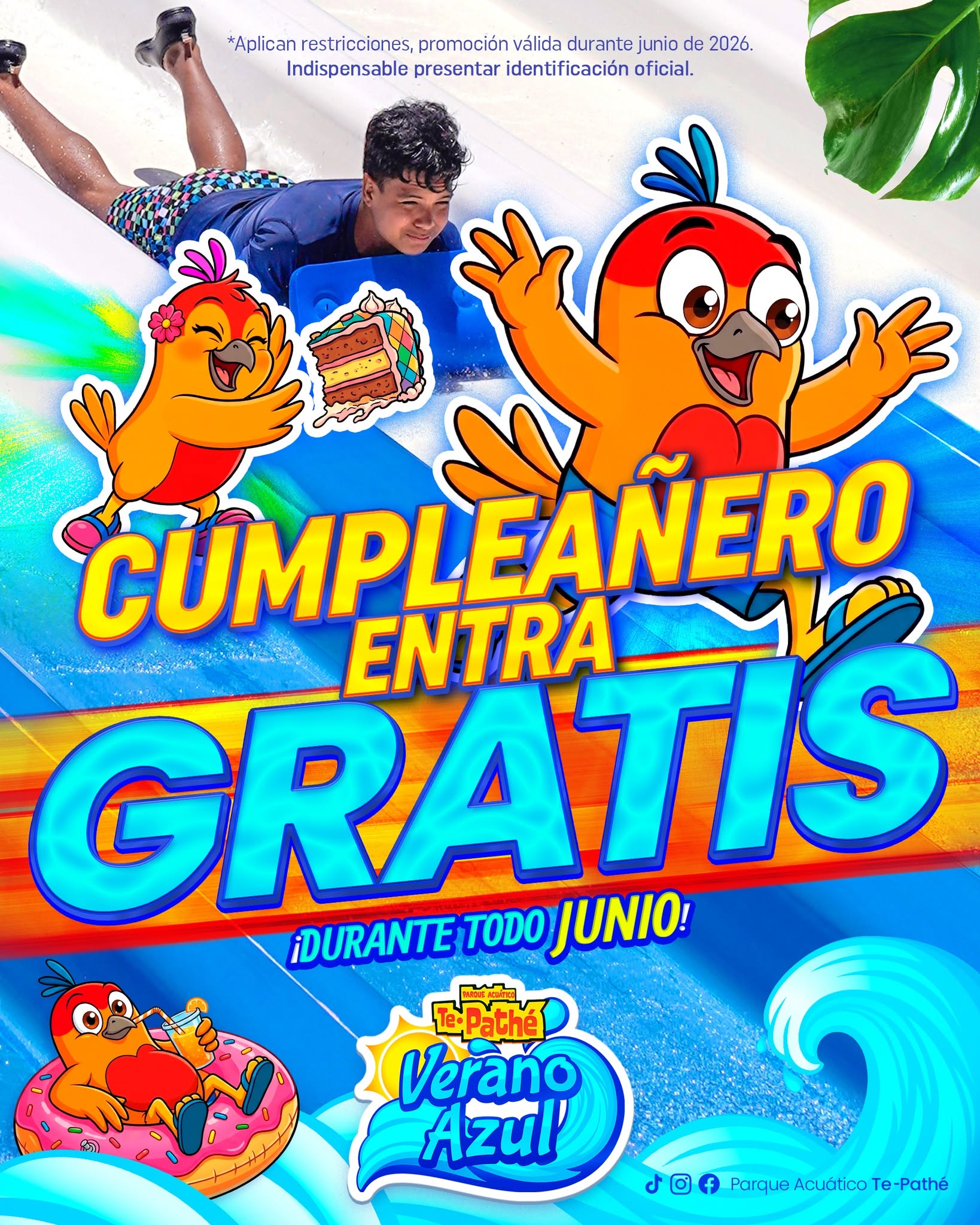 Cumpleañeros entran gratis este mes de junio